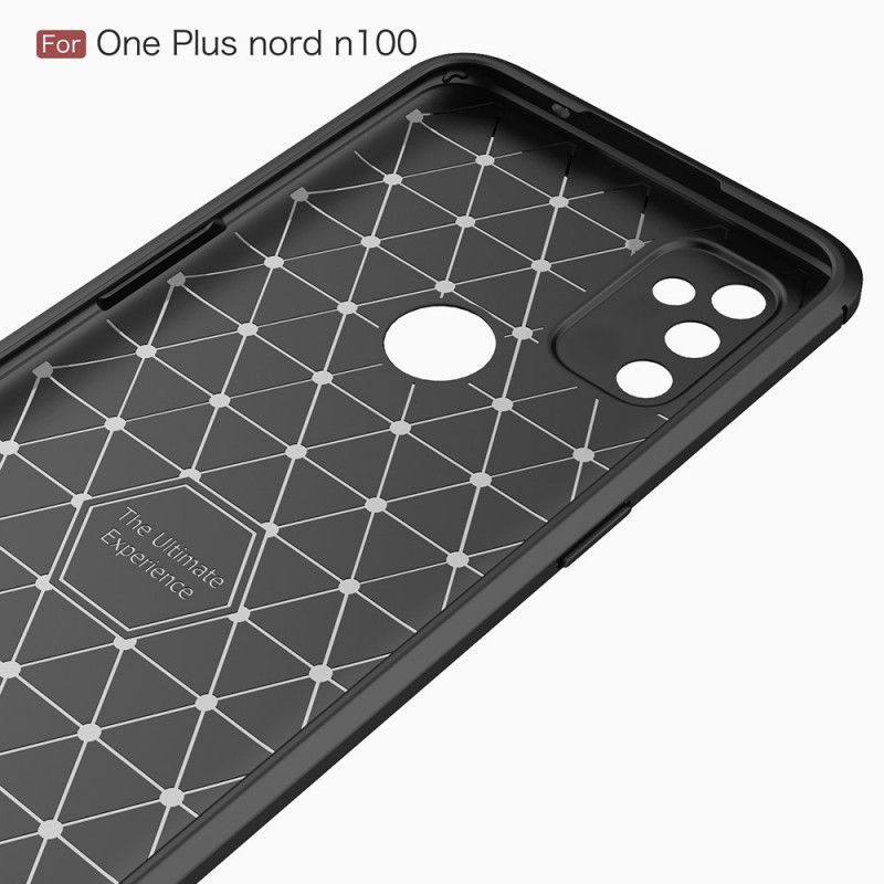 Cover OnePlus Nord N100 Sort Børstet Kulfiber Original