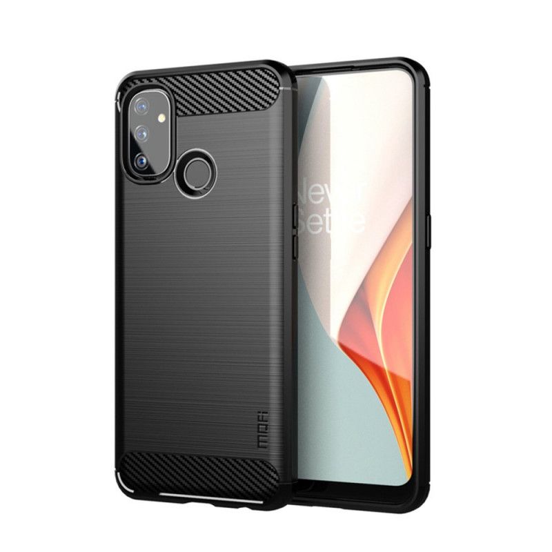 Cover OnePlus Nord N100 Sort Mofi Børstet Kulfiber