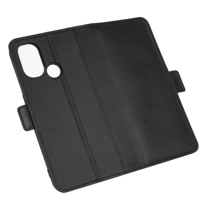 Flip Cover Læder OnePlus Nord N100 Sort Dobbelt Flap