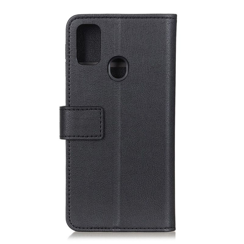 Flip Cover Læder OnePlus Nord N100 Sort Klassisk Lædereffekt Original