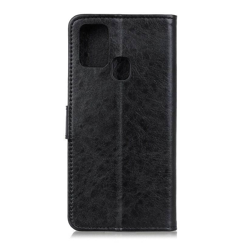 Flip Cover Læder OnePlus Nord N100 Sort Struktureret Kunstlæder Original