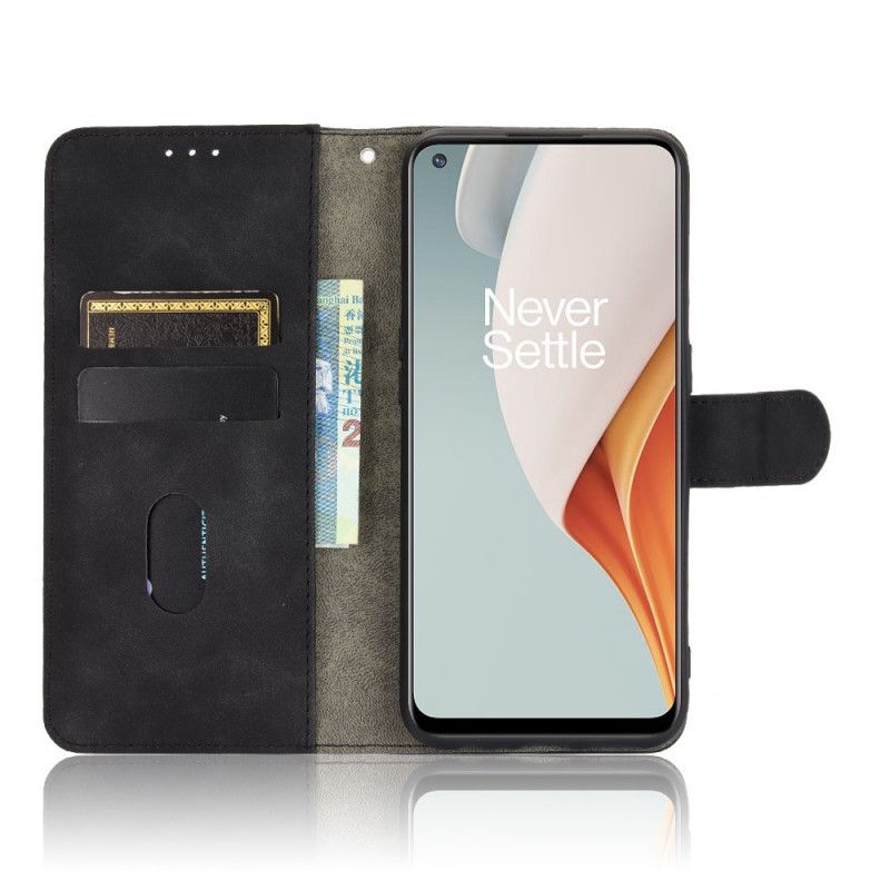 Flip Cover OnePlus Nord N100 Sort Mobilcover Hud-Berøring