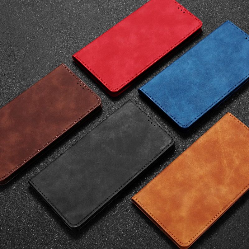 Læder Cover for OnePlus Nord N100 Sort Silkeagtig Touch-Lædereffekt