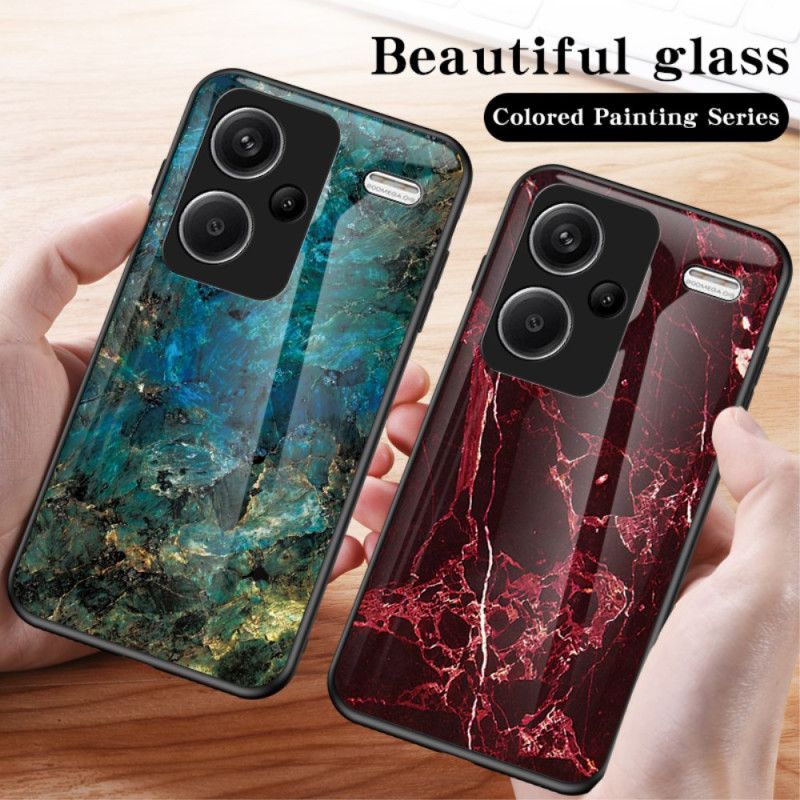 Cover Xiaomi Redmi Note 13 Pro Plus 5g Emerald Marmor Hærdet Glas