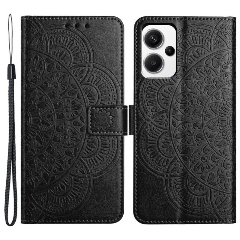 Flip Cover Til Xiaomi Redmi Note 13 Pro Plus 5g Mandala Print Med Rem