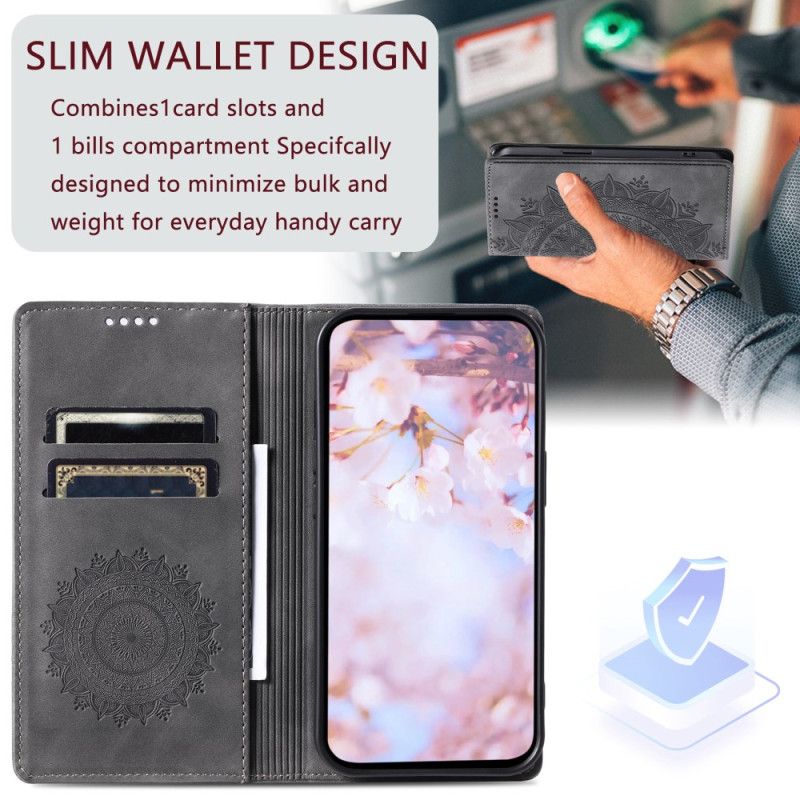 Flip Cover Til Xiaomi Redmi Note 13 Pro Plus 5g Mandala Ruskindseffekt