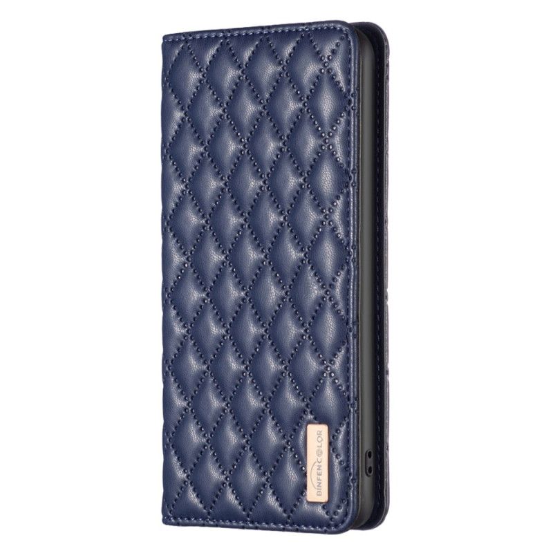 Flip Cover Til Xiaomi Redmi Note 13 Pro Plus 5g Quiltet Binfen Farve