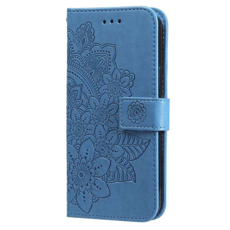 Flip Cover Xiaomi Redmi Note 13 Pro Plus 5g Blomstermønster Med Rem