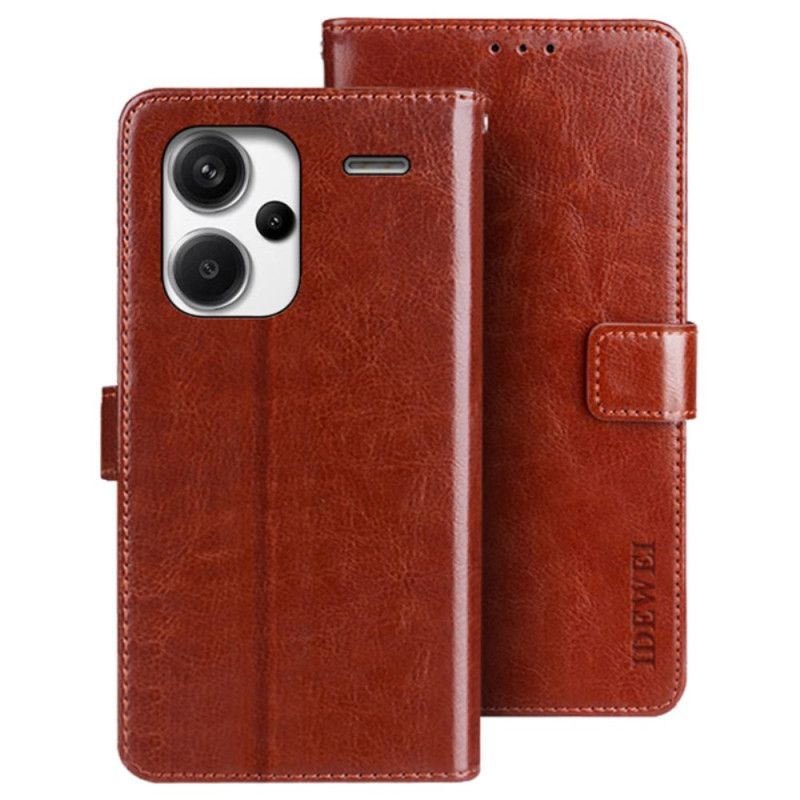 Flip Cover Xiaomi Redmi Note 13 Pro Plus 5g Idewei Lædereffekt