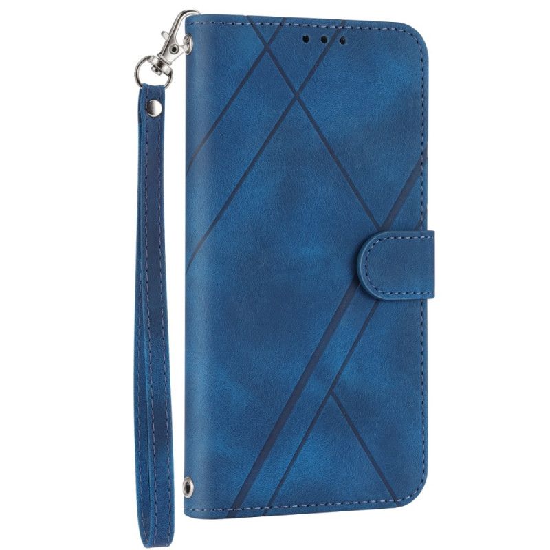 Flip Cover Xiaomi Redmi Note 13 Pro Plus 5g Strap Lines Dekoration