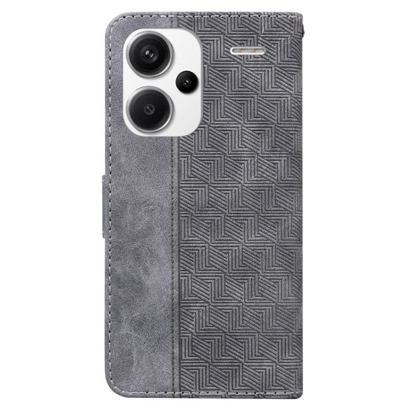 Flip Cover Xiaomi Redmi Note 13 Pro Plus 5g Strappy Vævet Mønster