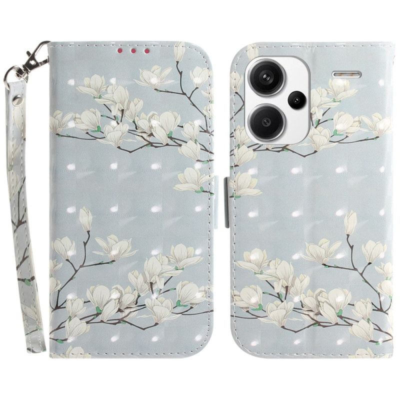 Flip Cover Xiaomi Redmi Note 13 Pro Plus 5g Stribede Magnoliaer