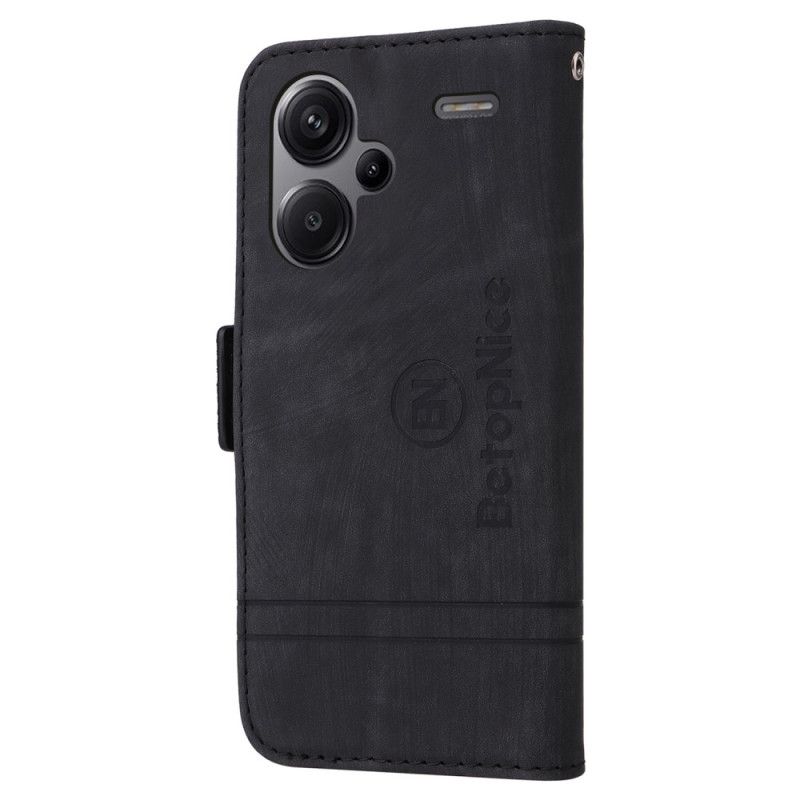 Læder Cover Xiaomi Redmi Note 13 Pro Plus 5g Telefon Etui Betopnice