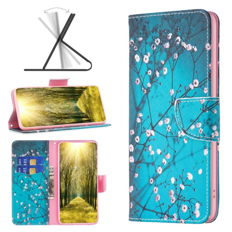 Læder Cover Xiaomi Redmi Note 13 Pro Plus 5g Telefon Etui Blommeblomster