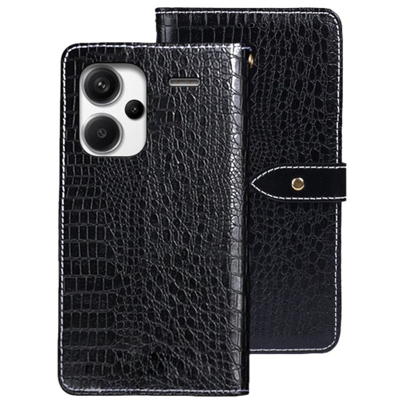 Læder Cover Xiaomi Redmi Note 13 Pro Plus 5g Telefon Etui Krokodilletekstur