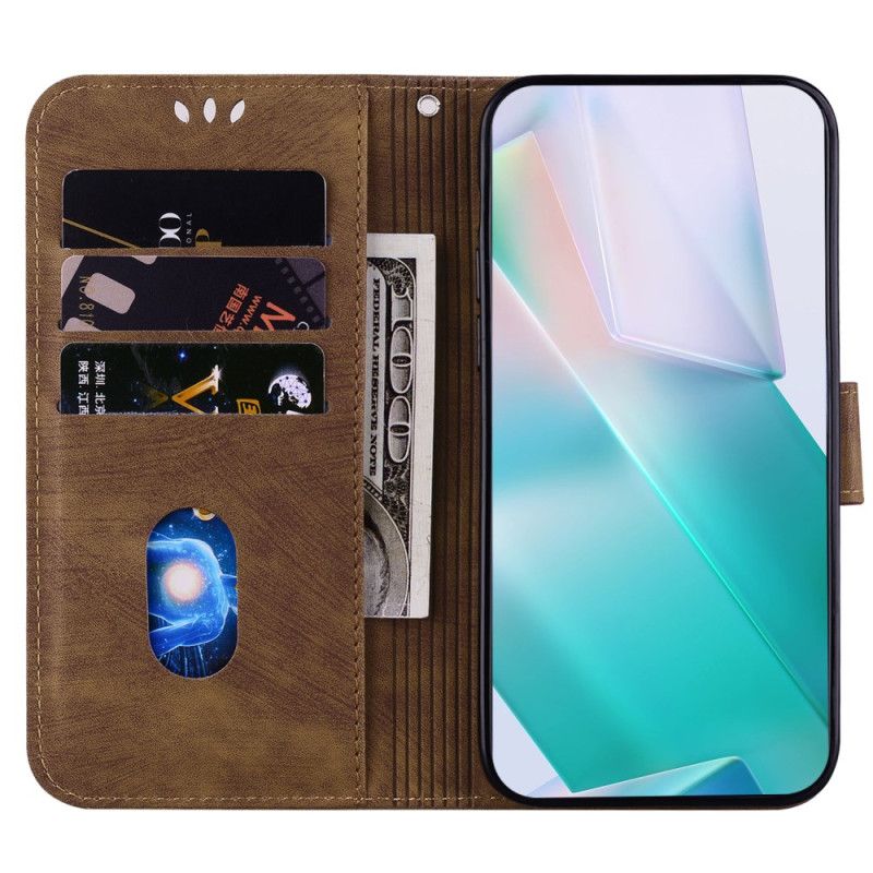 Læder Cover Xiaomi Redmi Note 13 Pro Plus 5g Telefon Etui Sød Tiger Med Rem