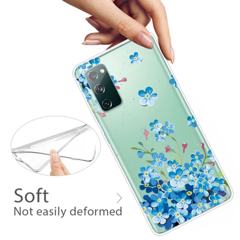 Cover for Samsung Galaxy S20 FE Blå Blomster