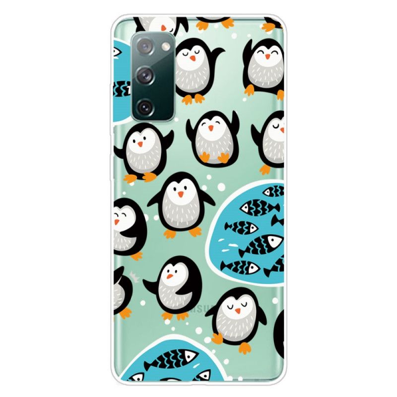 Cover for Samsung Galaxy S20 FE Pingviner Og Fisk