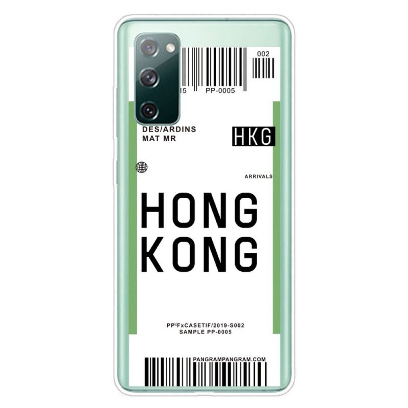 Cover Samsung Galaxy S20 FE Boardingkort Til Hong Kong Original