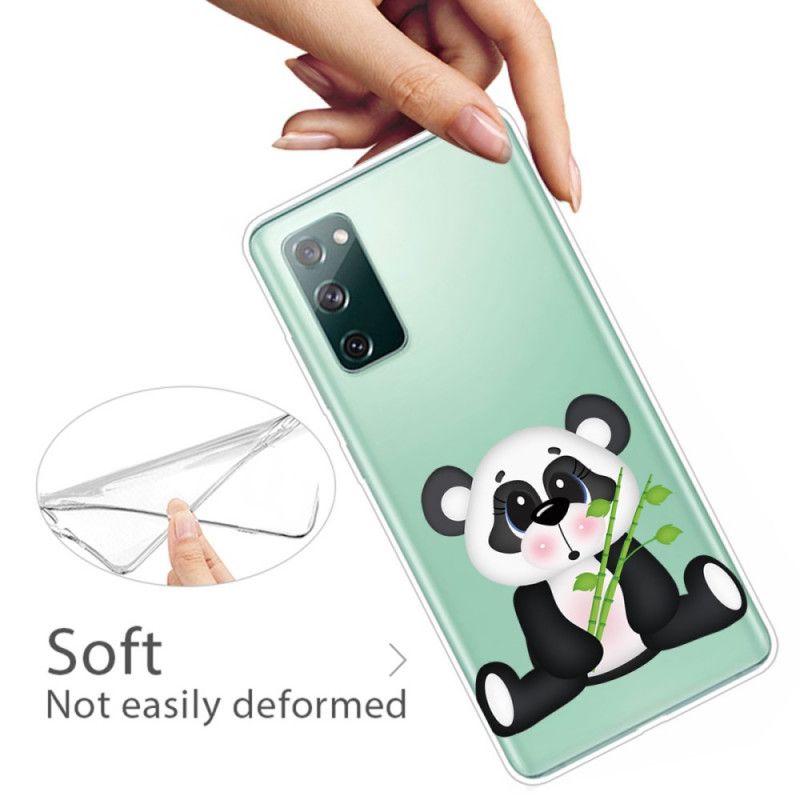 Cover Samsung Galaxy S20 FE Gennemsigtig Trist Panda