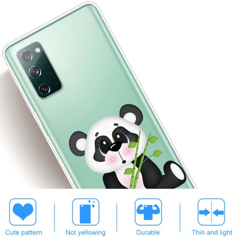 Cover Samsung Galaxy S20 FE Gennemsigtig Trist Panda