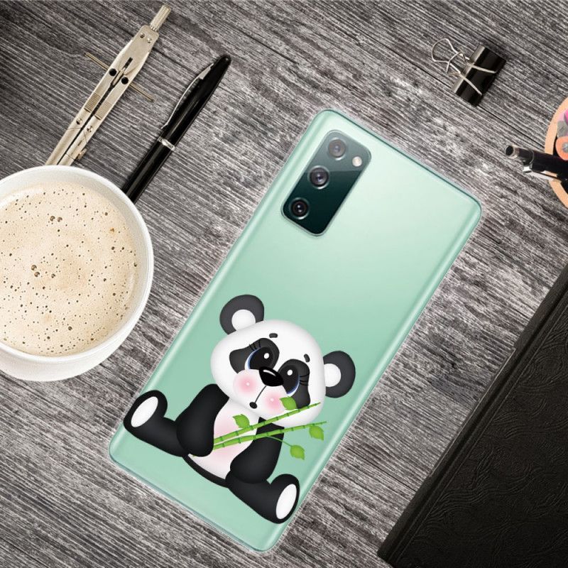 Cover Samsung Galaxy S20 FE Gennemsigtig Trist Panda