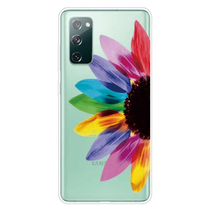 Cover Samsung Galaxy S20 FE Mobilcover Farvet Blomst