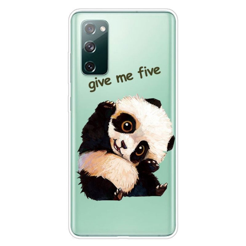 Cover Samsung Galaxy S20 FE Mobilcover Gennemsigtig Panda. Giv Mig Fem