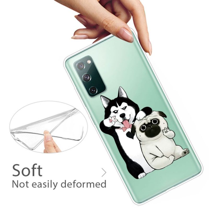 Cover Samsung Galaxy S20 FE Sjove Hunde Beskyttelse