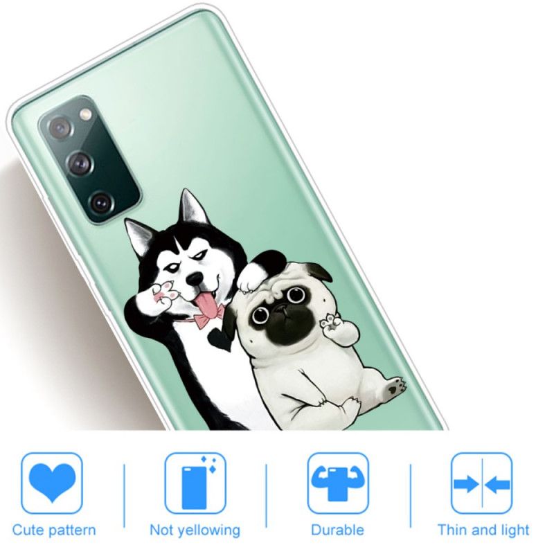 Cover Samsung Galaxy S20 FE Sjove Hunde Beskyttelse