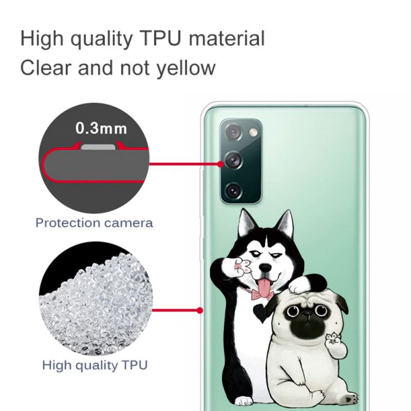 Cover Samsung Galaxy S20 FE Sjove Hunde Beskyttelse