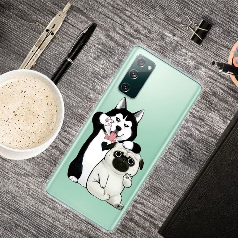 Cover Samsung Galaxy S20 FE Sjove Hunde Beskyttelse