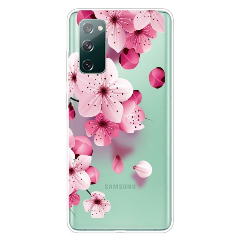 Cover Samsung Galaxy S20 FE Små Lyserøde Blomster