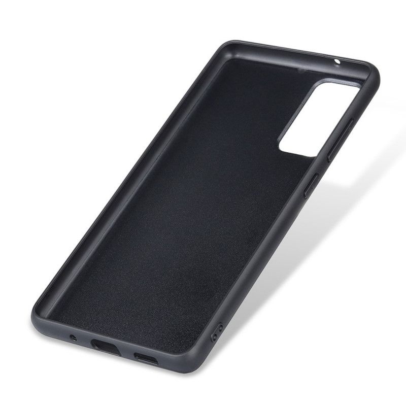 Cover Samsung Galaxy S20 FE Sort Ægte Lychee Læder Beskyttelse