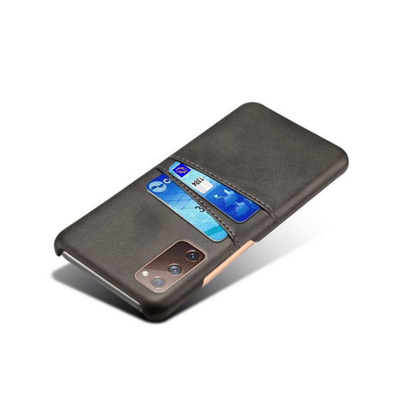 Cover Samsung Galaxy S20 FE Sort Ksq Kortholder