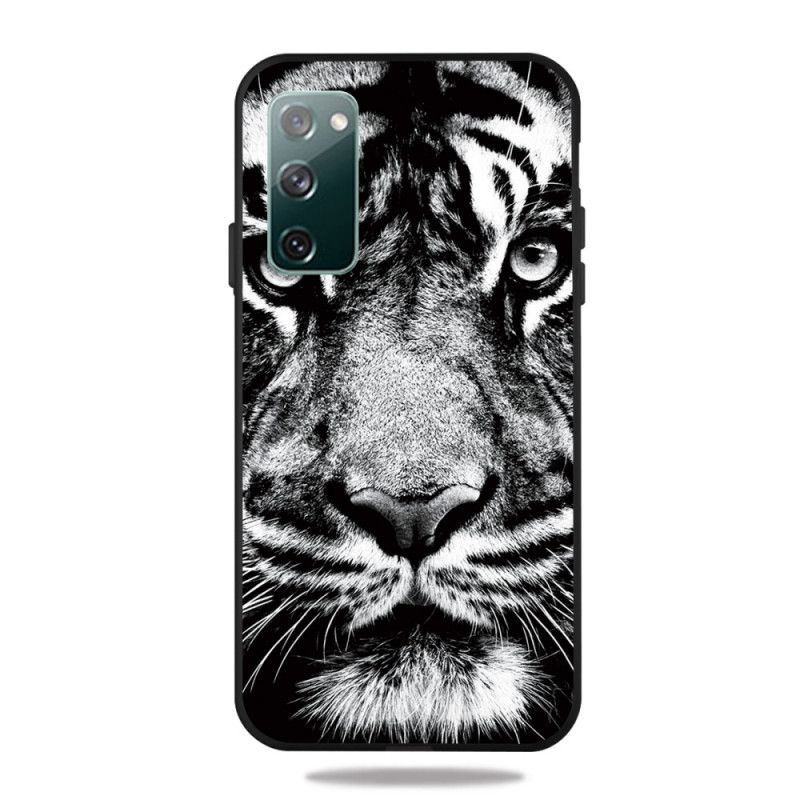 Cover Samsung Galaxy S20 FE Sort Og Hvid Tiger