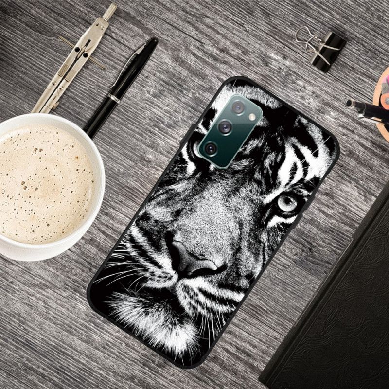 Cover Samsung Galaxy S20 FE Sort Og Hvid Tiger