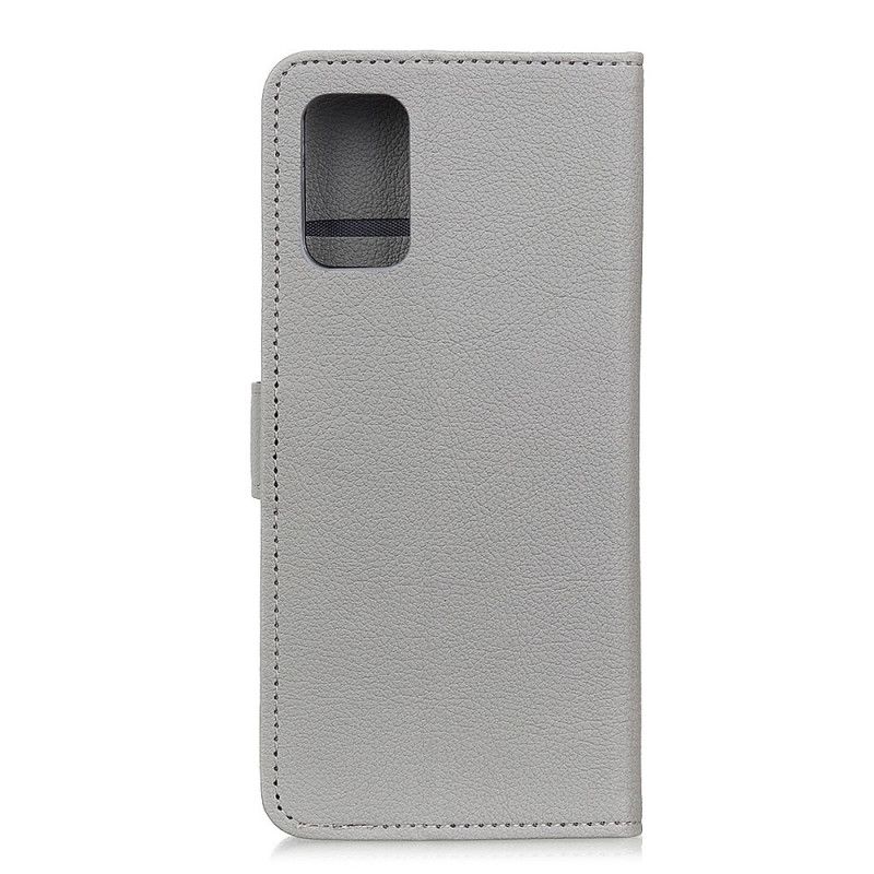 Flip Cover Læder for Samsung Galaxy S20 FE Sort Tekstureret Litchi