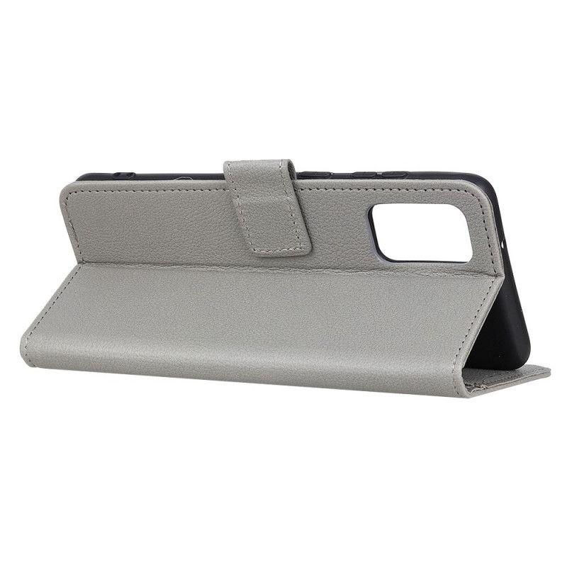 Flip Cover Læder for Samsung Galaxy S20 FE Sort Tekstureret Litchi