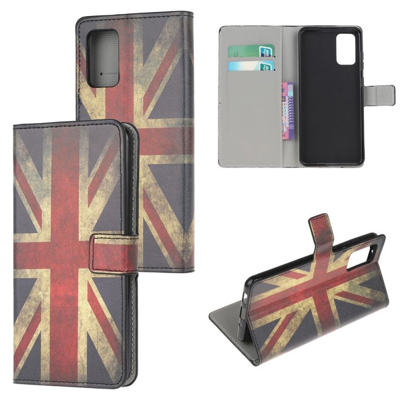 Flip Cover Læder Samsung Galaxy S20 FE Englands Flag