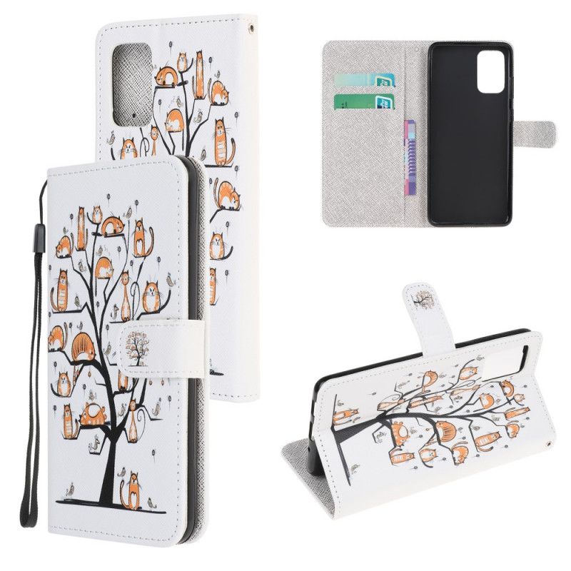 Flip Cover Læder Samsung Galaxy S20 FE Funky G-Streng Katte Original