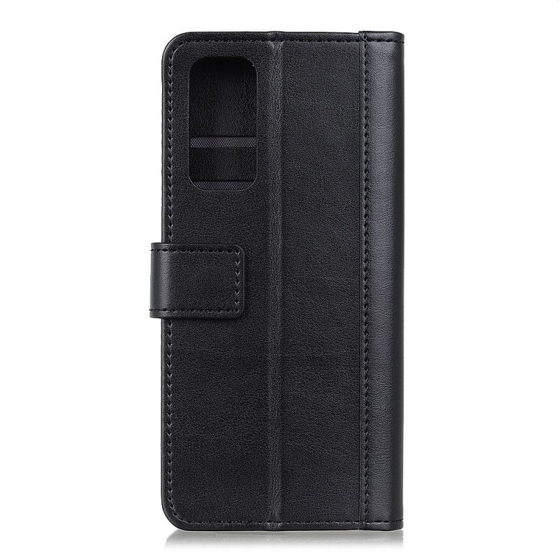 Flip Cover Læder Samsung Galaxy S20 FE Sort Elegant Læderstil Original