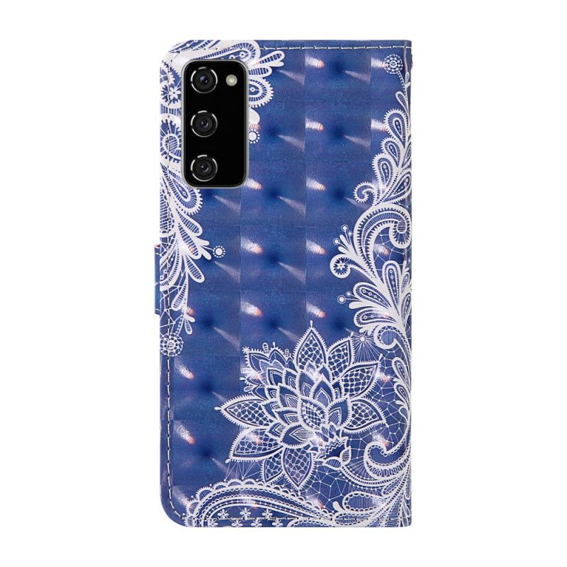 Flip Cover Samsung Galaxy S20 FE Mobilcover Lys Pletblonde Med Rem