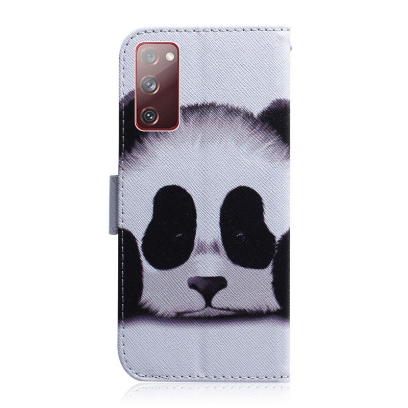 Flip Cover Samsung Galaxy S20 FE Mobilcover Panda Ansigt