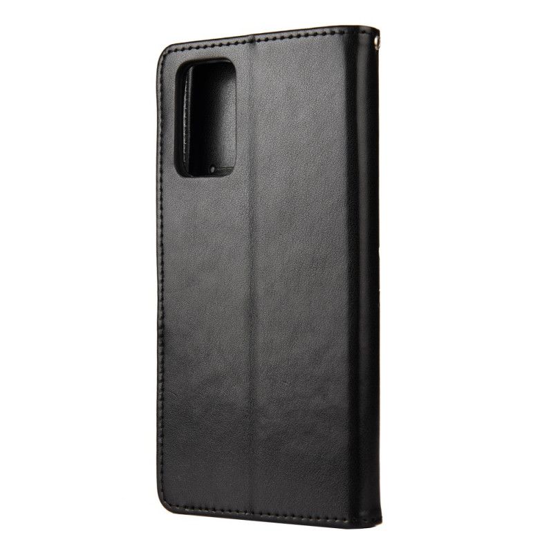 Flip Cover Samsung Galaxy S20 FE Sort Fortryllende Sommerfugle