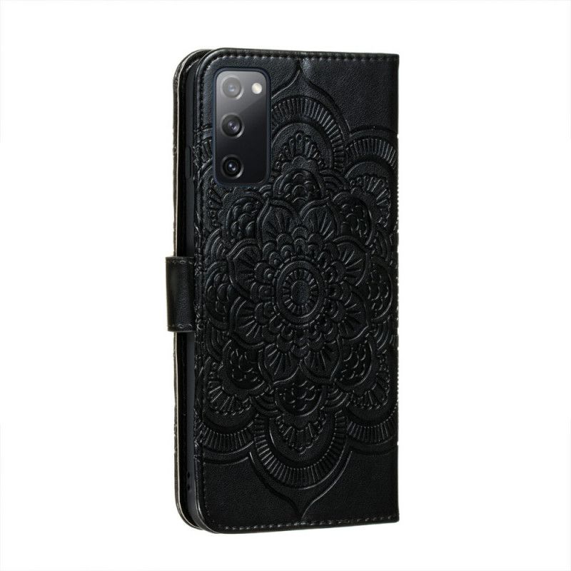 Flip Cover Samsung Galaxy S20 FE Sort Fuld Mandala