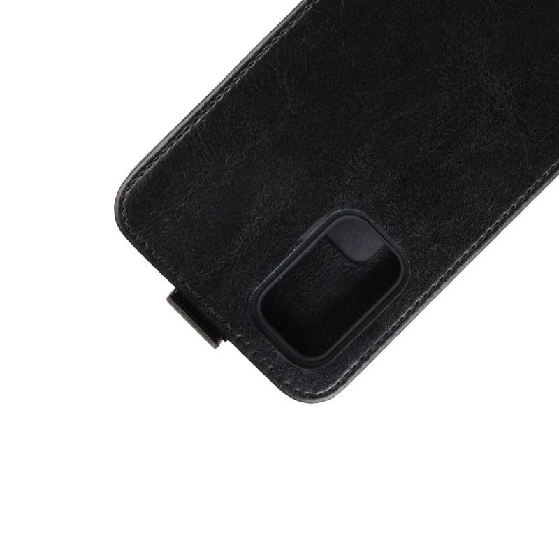 Flip Cover Samsung Galaxy S20 FE Sort Mobilcover Foldning Af Lædereffekt