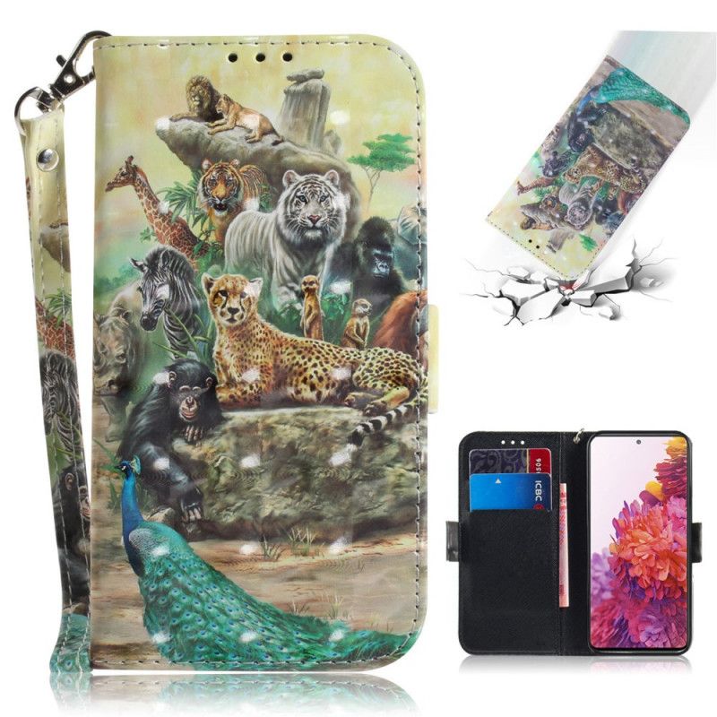 Flip Cover Samsung Galaxy S20 FE Thong Safari Dyr