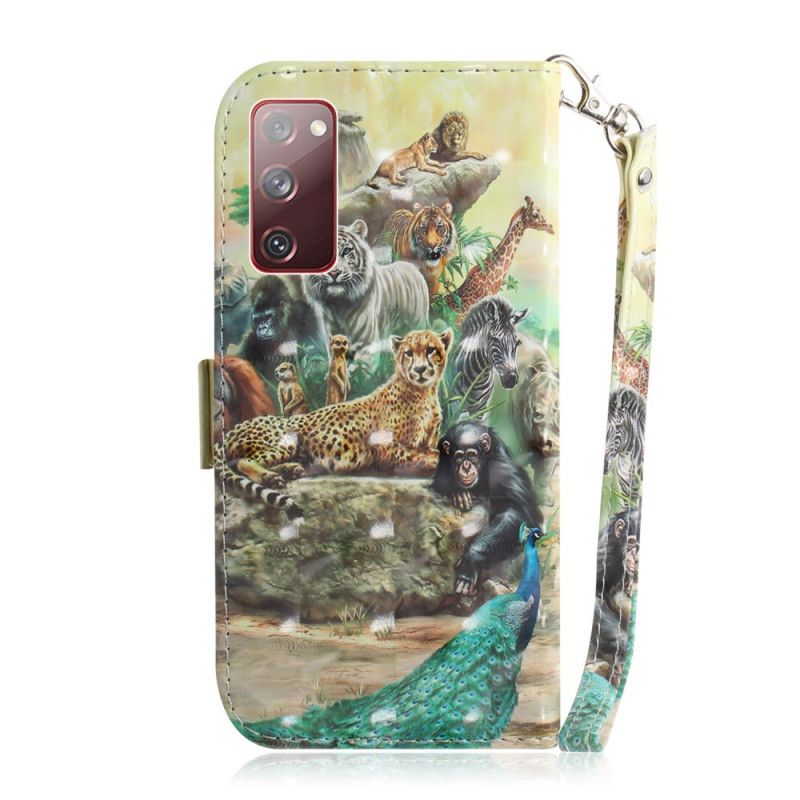 Flip Cover Samsung Galaxy S20 FE Thong Safari Dyr