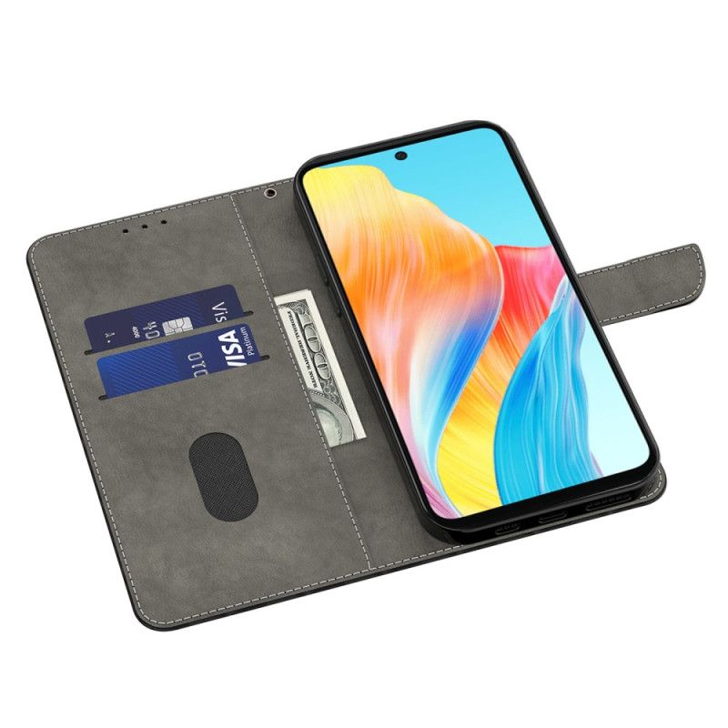 Flip Cover Oppo A98 5g Gylden Sommerfugl